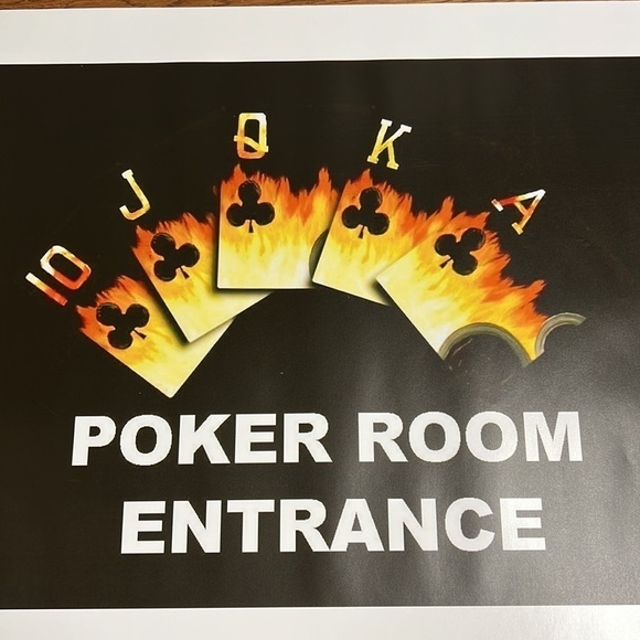 POKER ROOM ENTRANCE POSTER - Picture 2 of 6